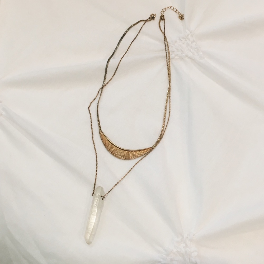 MULTI LAYERED STONE NECKLACE